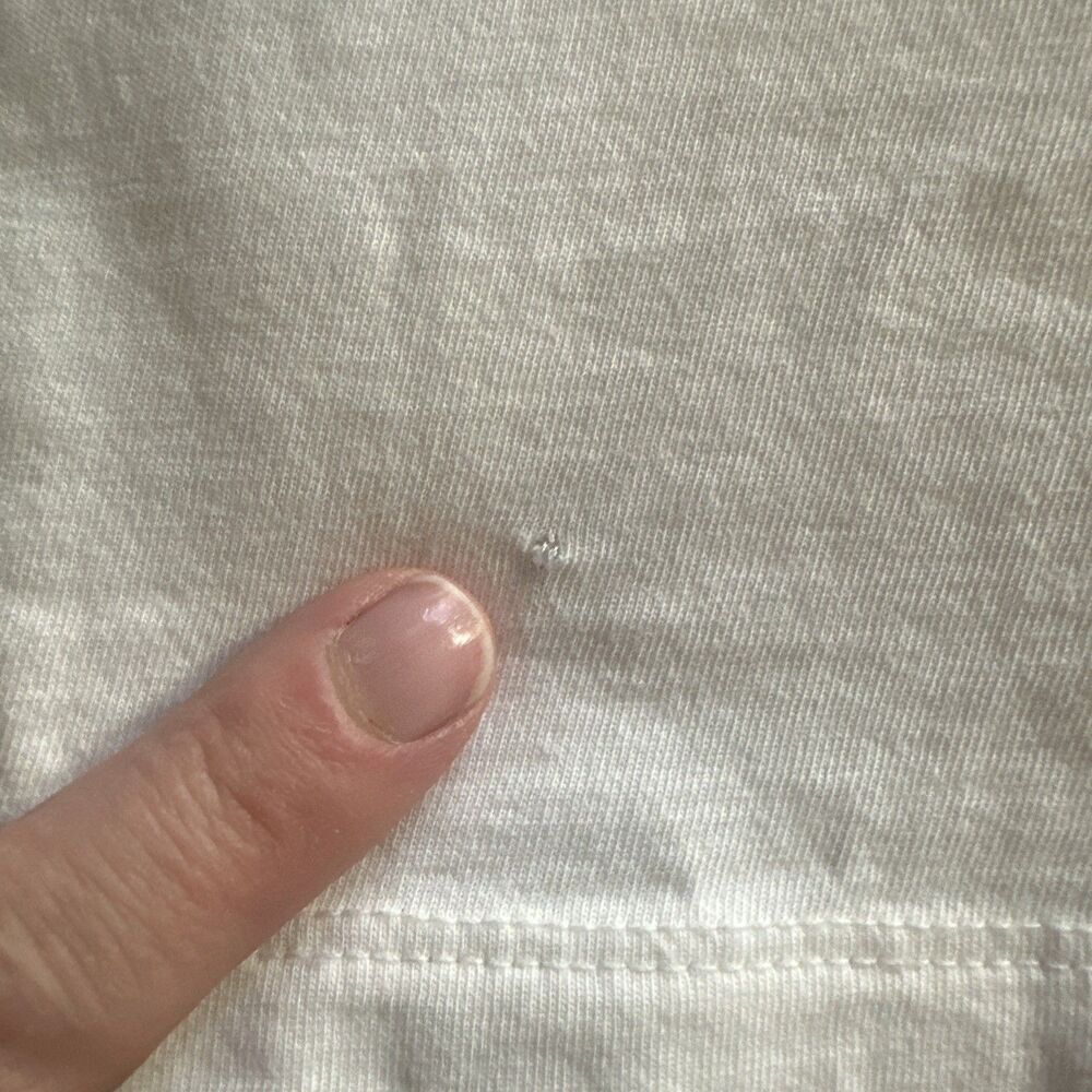 THE NORTH FACE Women's S Dome Tee Short Sleeve White Apricot Small - Picture 6 of 6